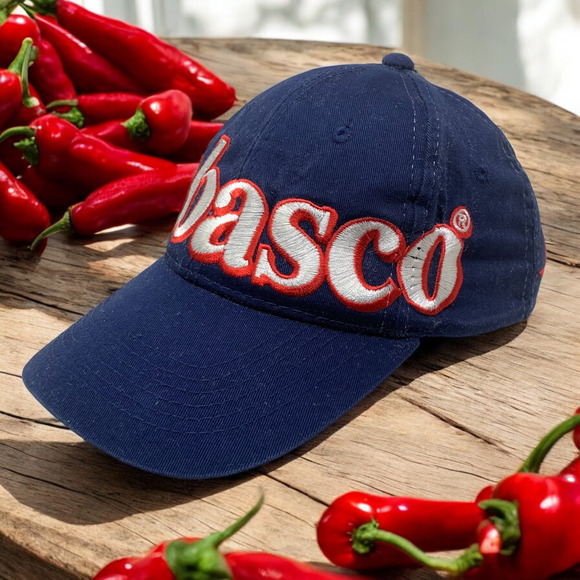 Vintage Tabasco Hot Sauce Hat Cap Leather Strapback Embroidered Spellout Korea - Picture 2 of 7